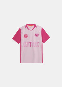 T-shirt Keyliane Col Contrasté - rose guimauve