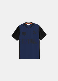 T-shirt Keyliane Col Contrasté - bleu