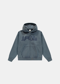 Sweat-shirt à Capuche Zippé délavé - bleu