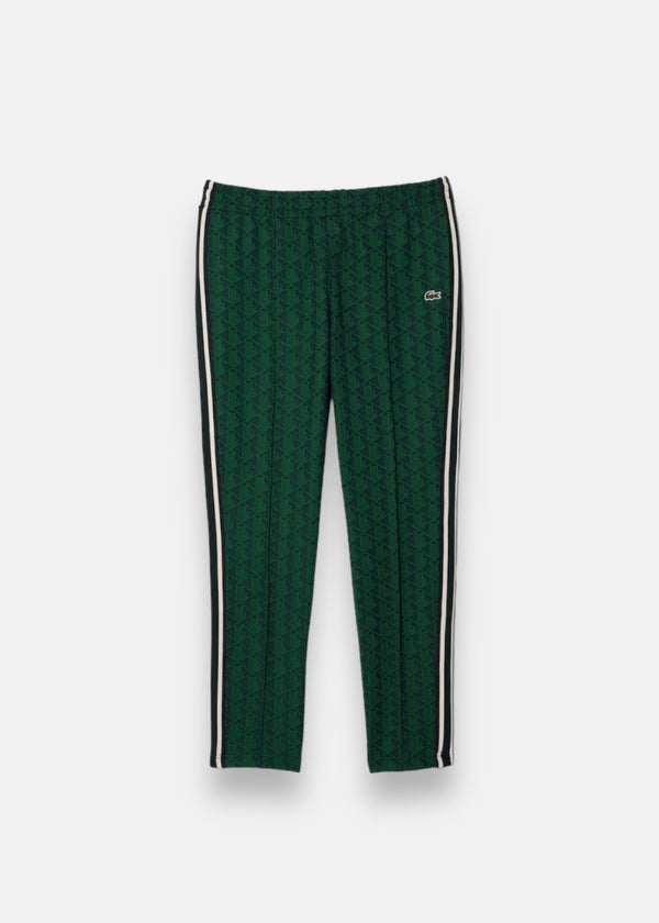 Pantalon de survêtement Lacoste paris jacquard monogramme vert