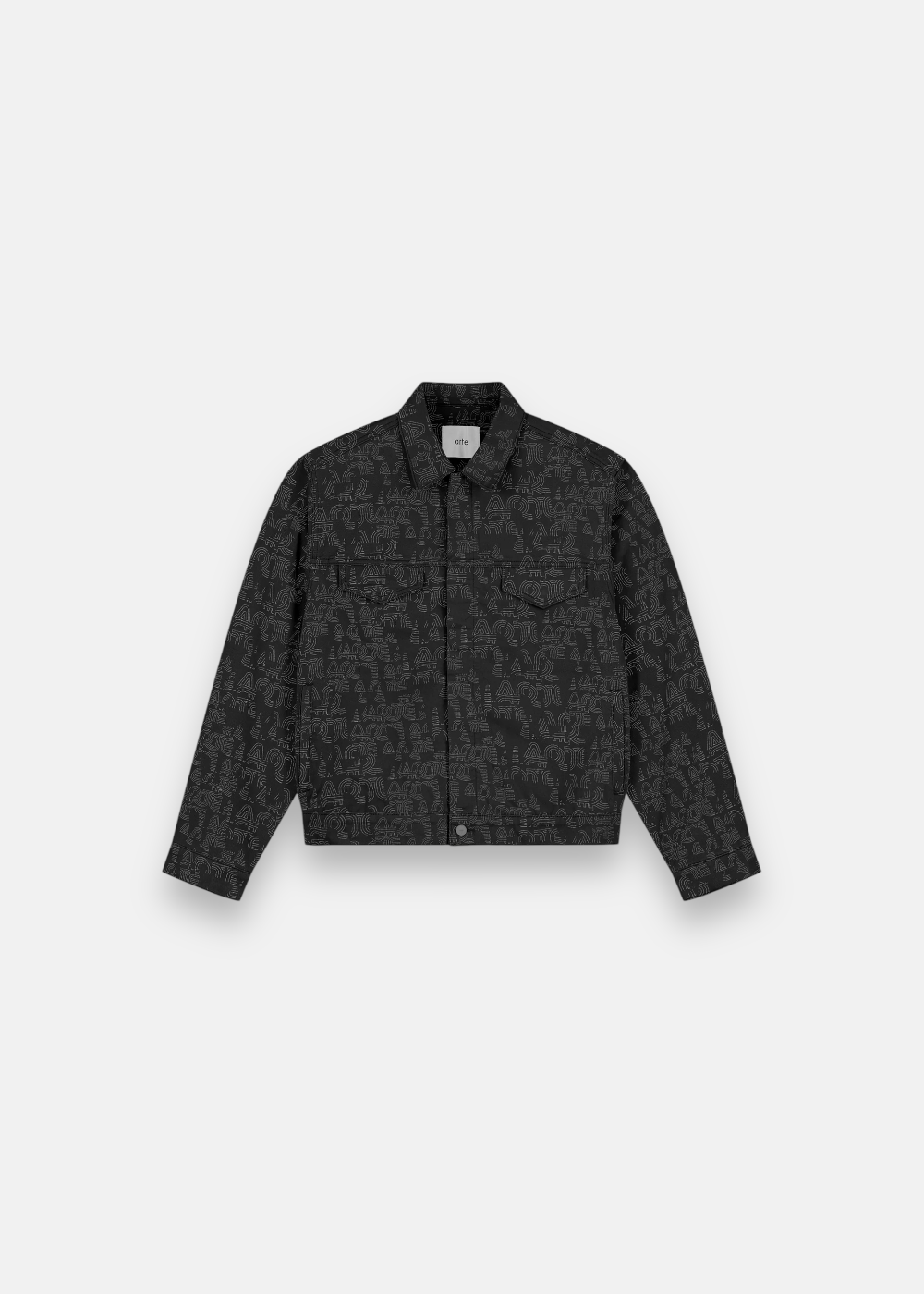 Veste Allover à Motif - noir