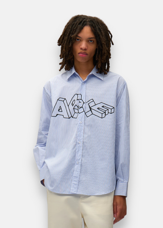 Chemise Blocks à Rayures - bleu