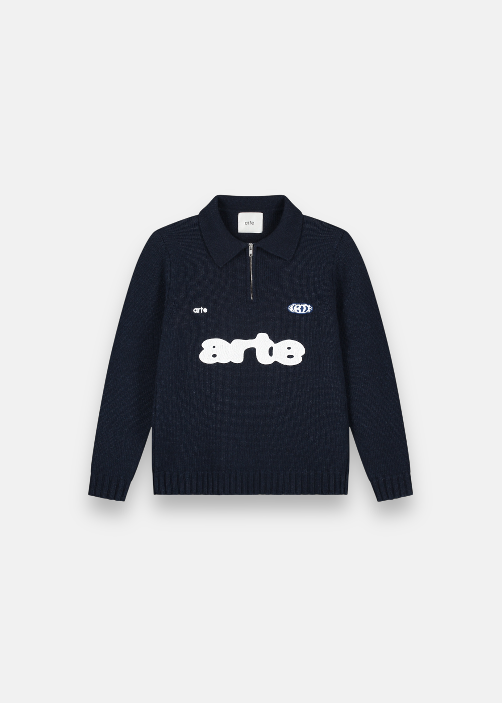 Pull Football Manche longue  - marine