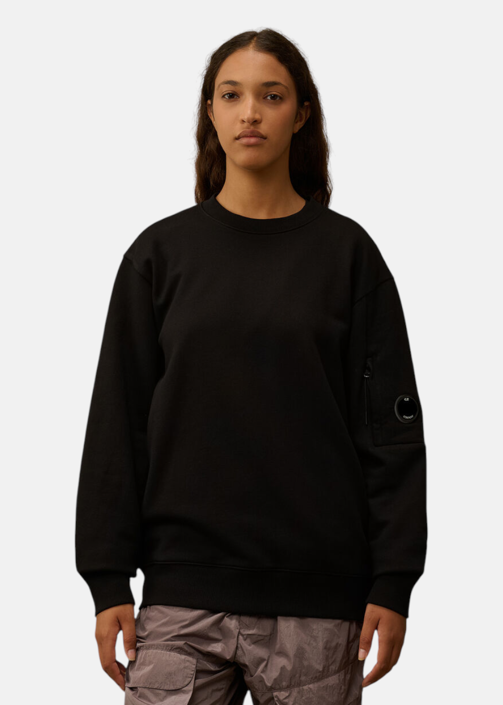 Sweat-shirt col rond - noir