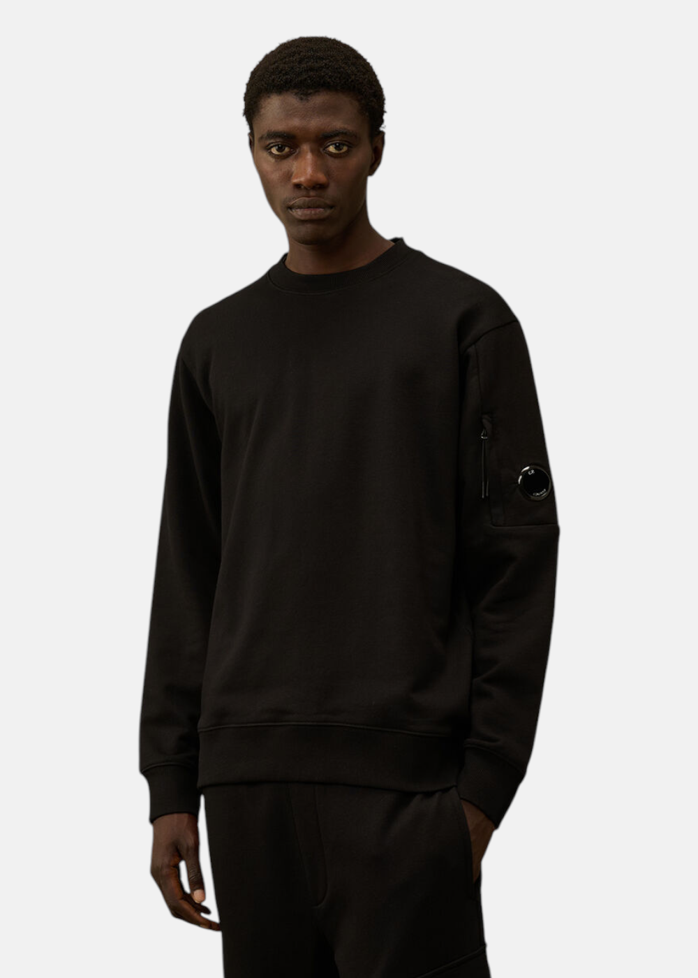 Sweat-shirt col rond - noir