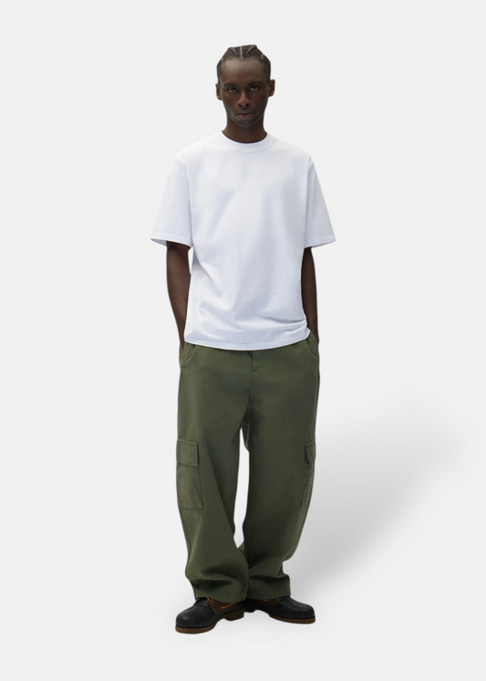 T-shirt back logo Diels stitch - blanc