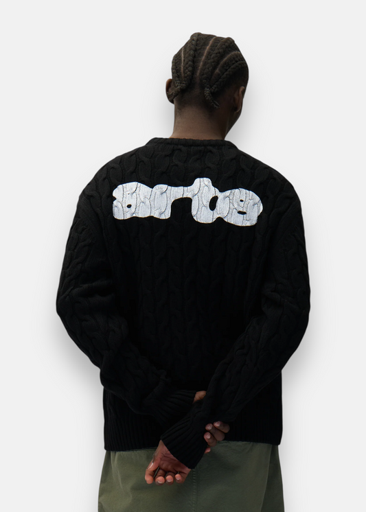 Pull en maille - noir