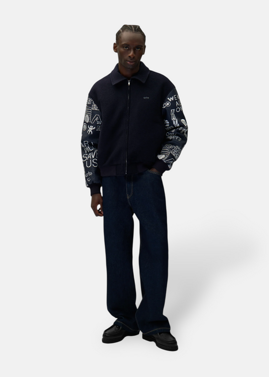 Veste en laine - bleu marine