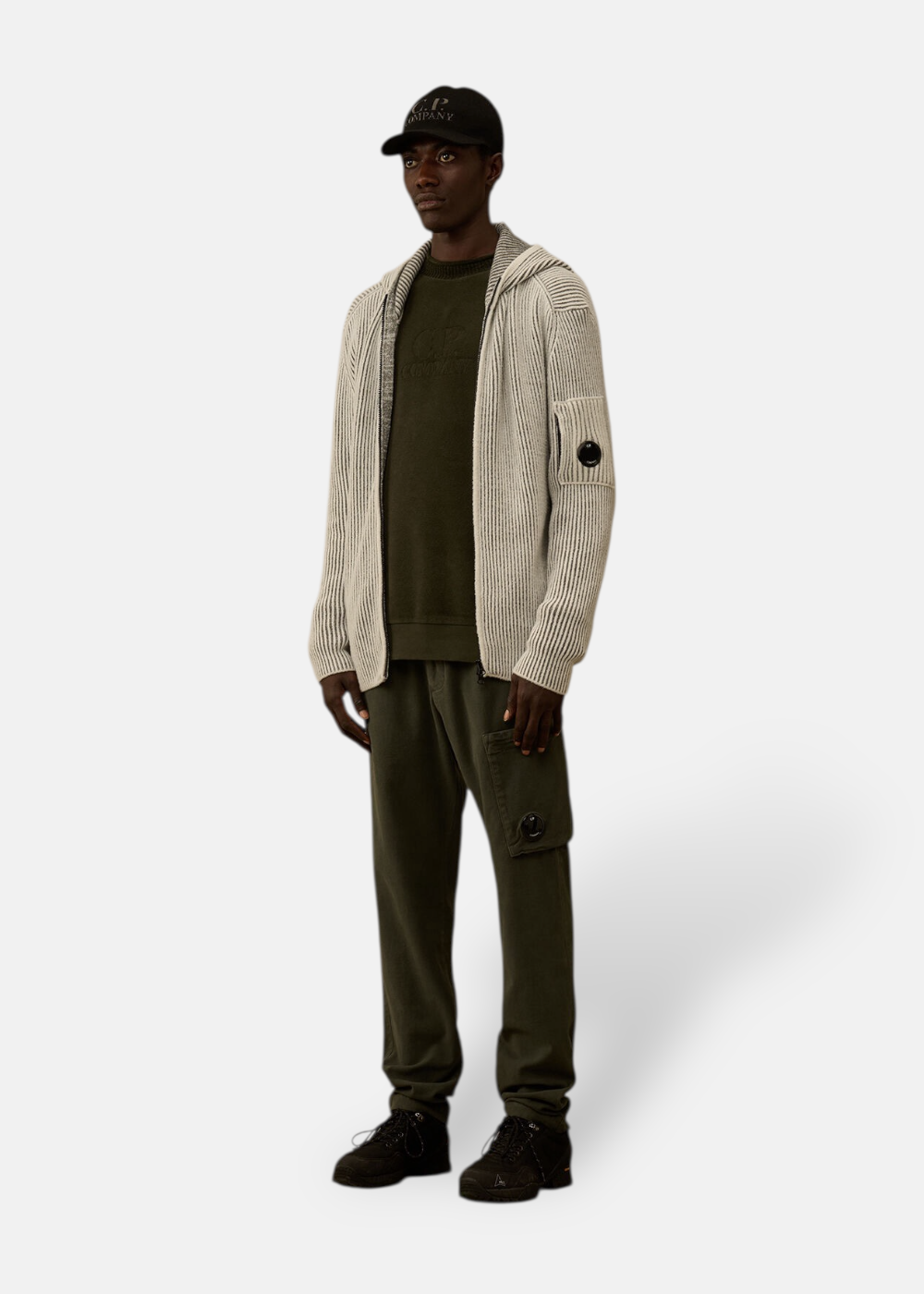 Cardigan à Rayure - gris