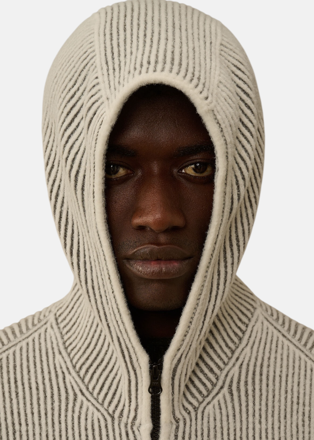 Cardigan à Rayure - gris