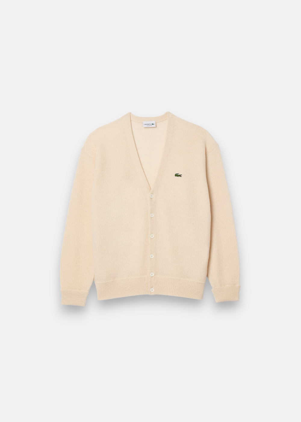 cardigan lacoste laine cardee relaxed fit homme