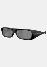 Lunettes de soleil Homme Oakley Permian Players black suede avec verres Prizm Black vue de trois-quarts
