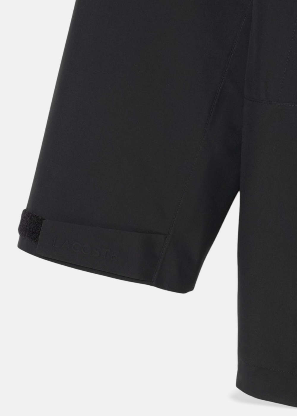 détail manche de la parka 3 en 1 lacoste