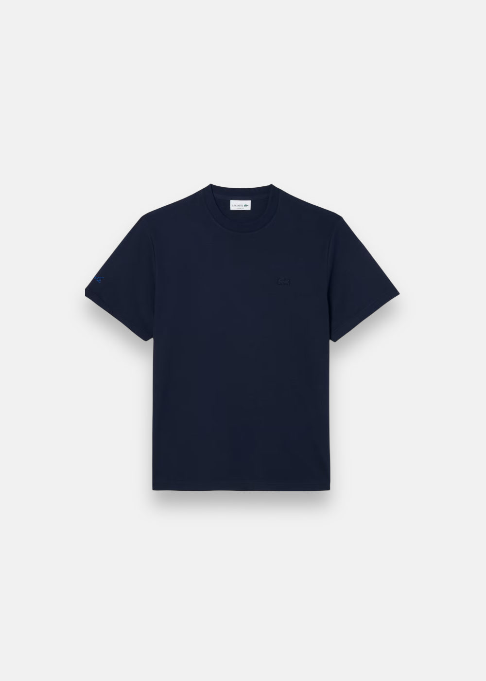 T-shirt signature René Lacoste - marine
