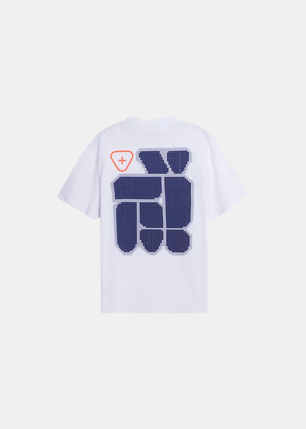 T-shirt Leonce Geometry - blanc