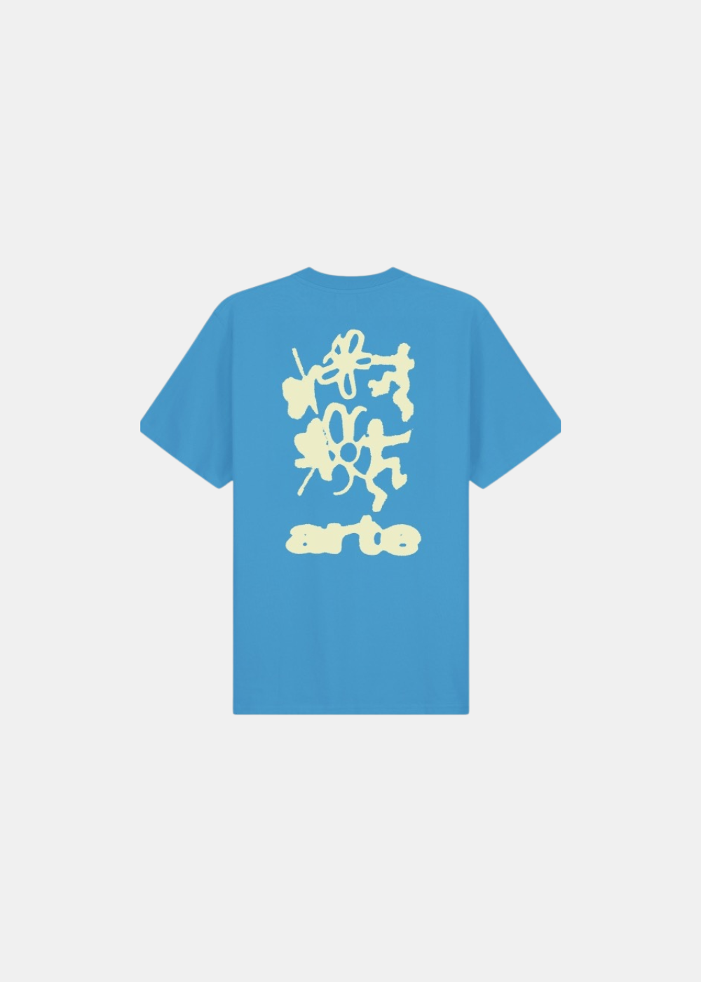 T-shirt Blurry Back Prine - bleu