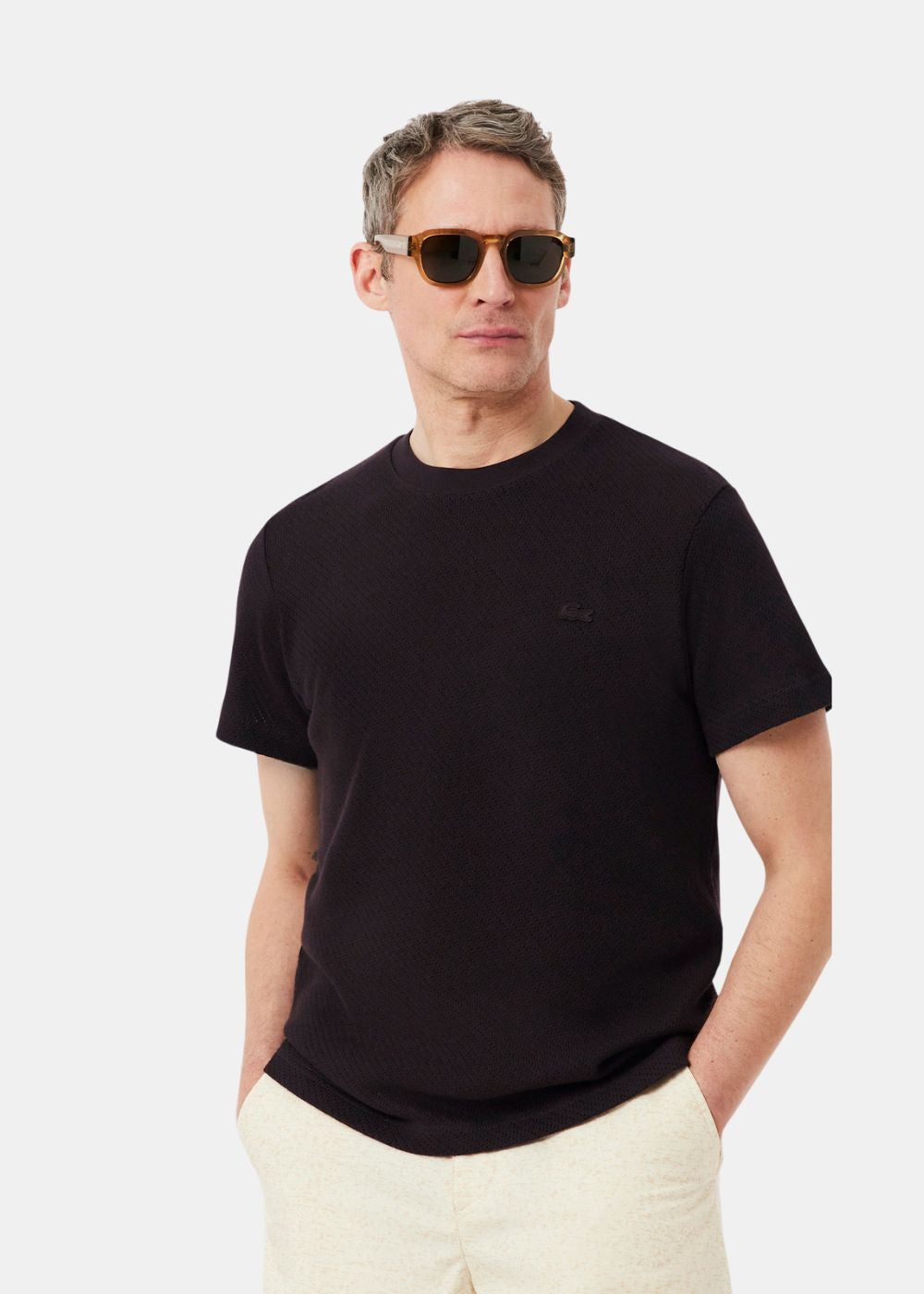 T-shirt en coton ajouré - porto