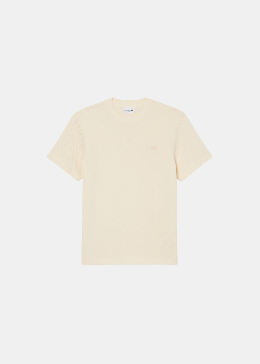 T-shirt en coton ajouré - beige