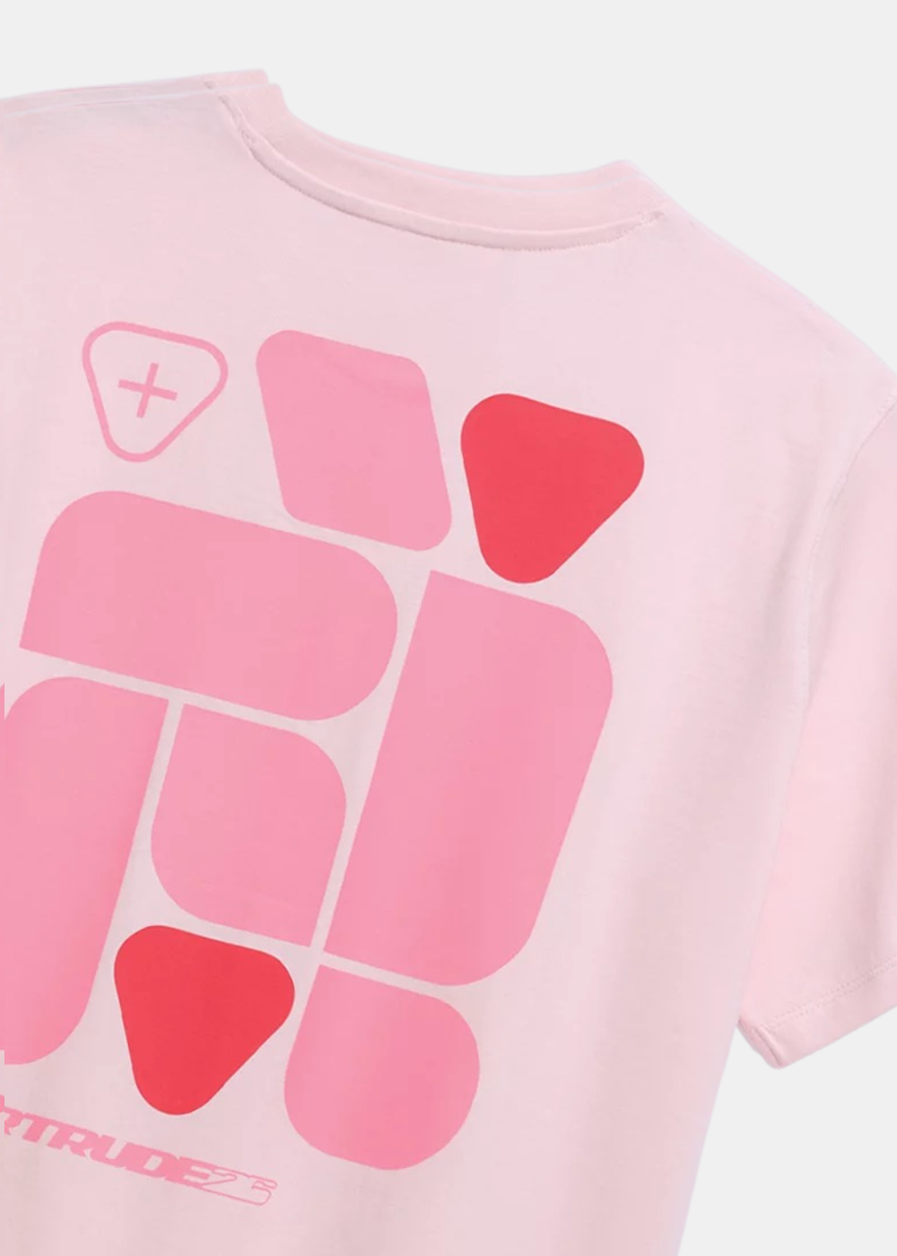 T-shirt Leonce Geometry - rose