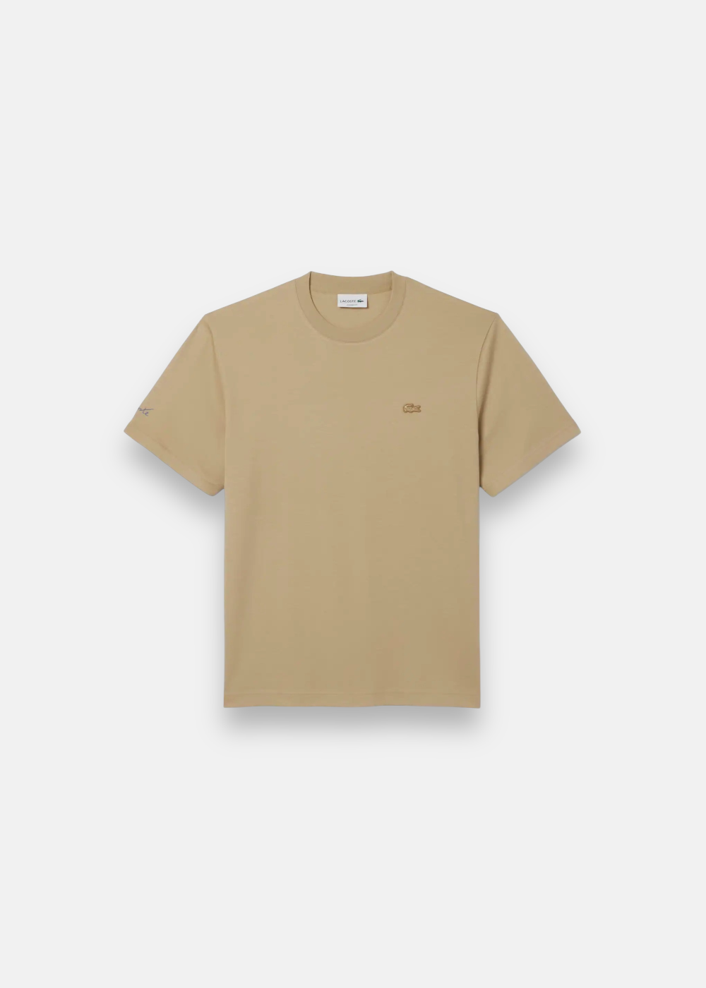 T-shirt signature René Lacoste -beige