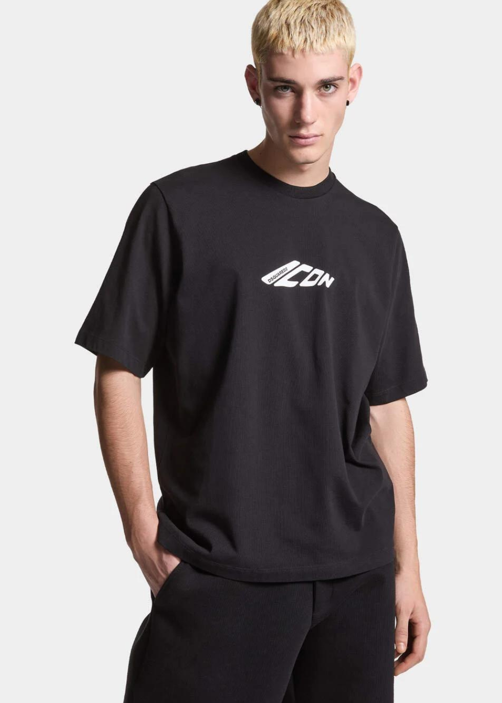 T-shirt icon - Loose Fit - noir