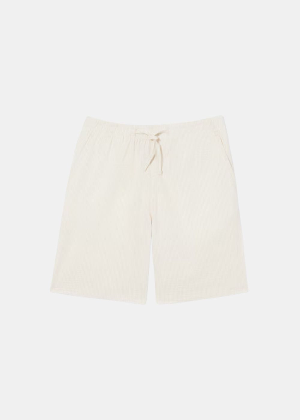 Short seersucker  - blanc
