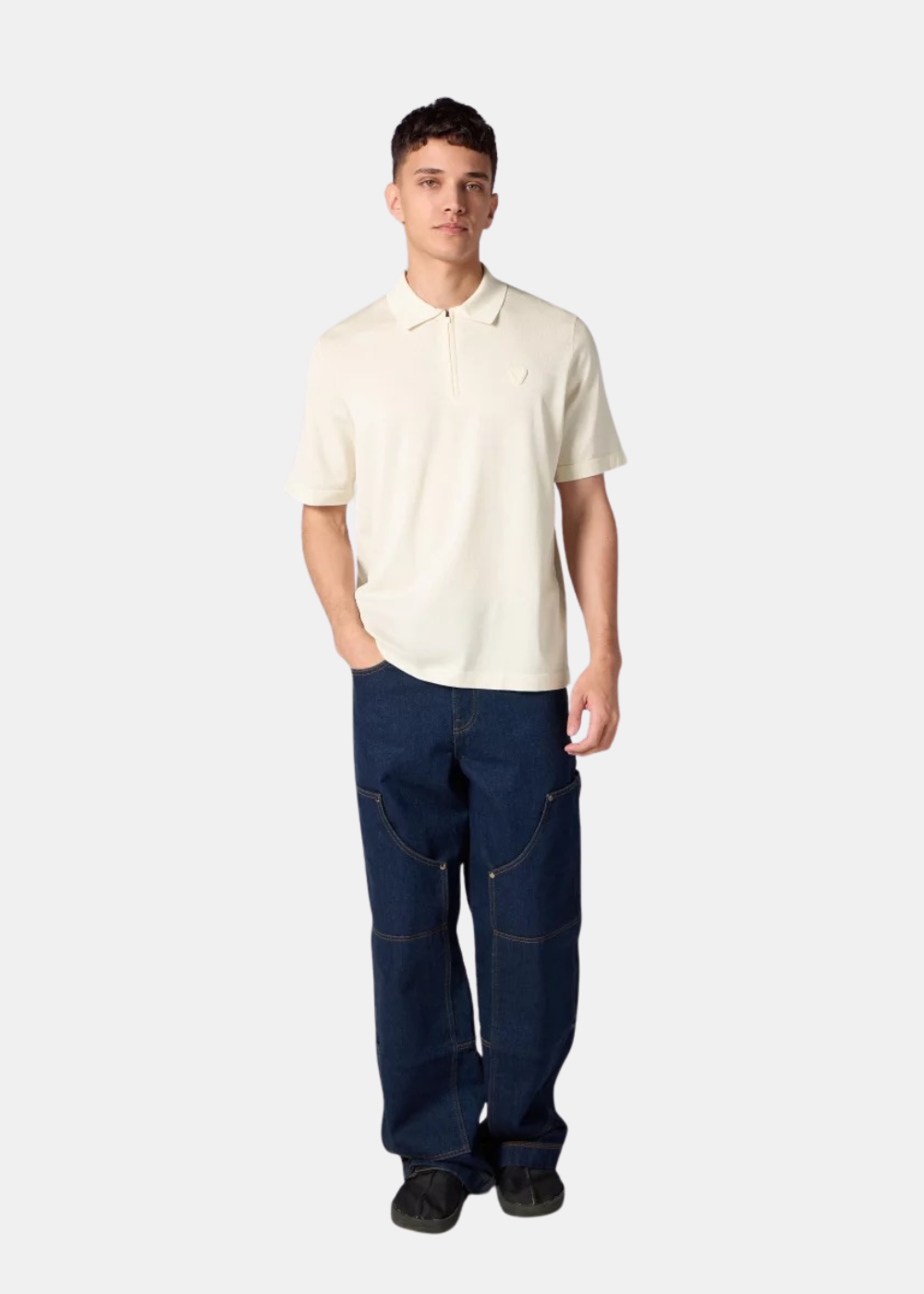 Polo Oversize Maille Jude - beige