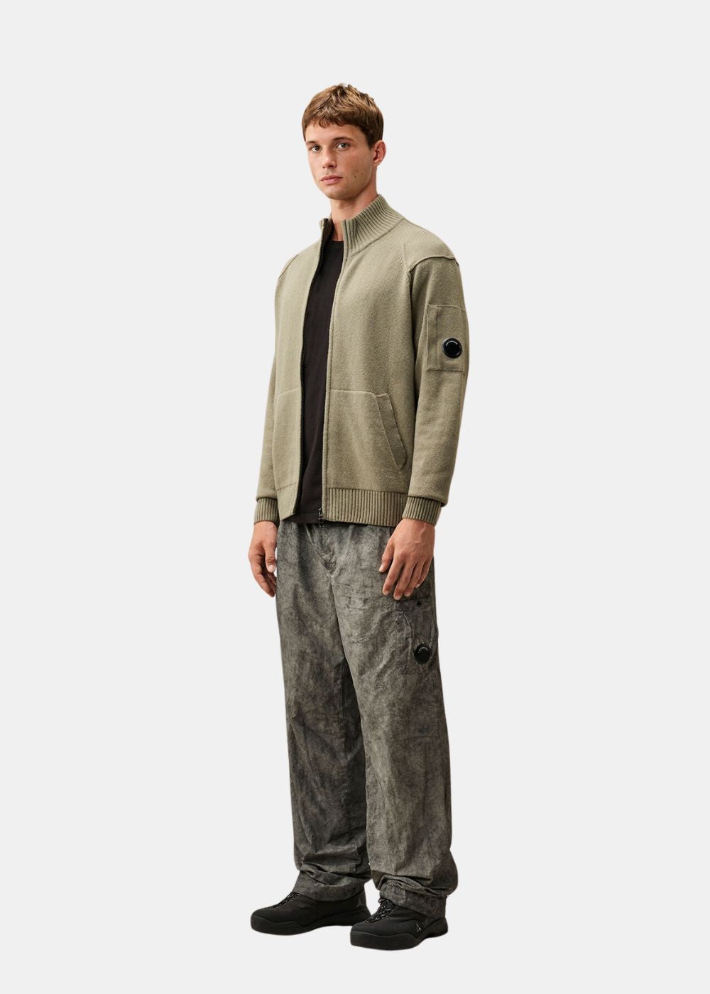 Pantalon cargo nylon mat  - gris