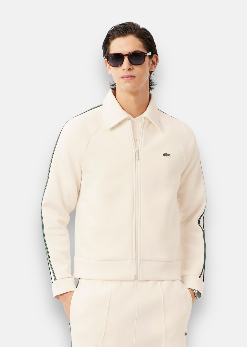 Sweatshirt zippé fabriqué en France - beige