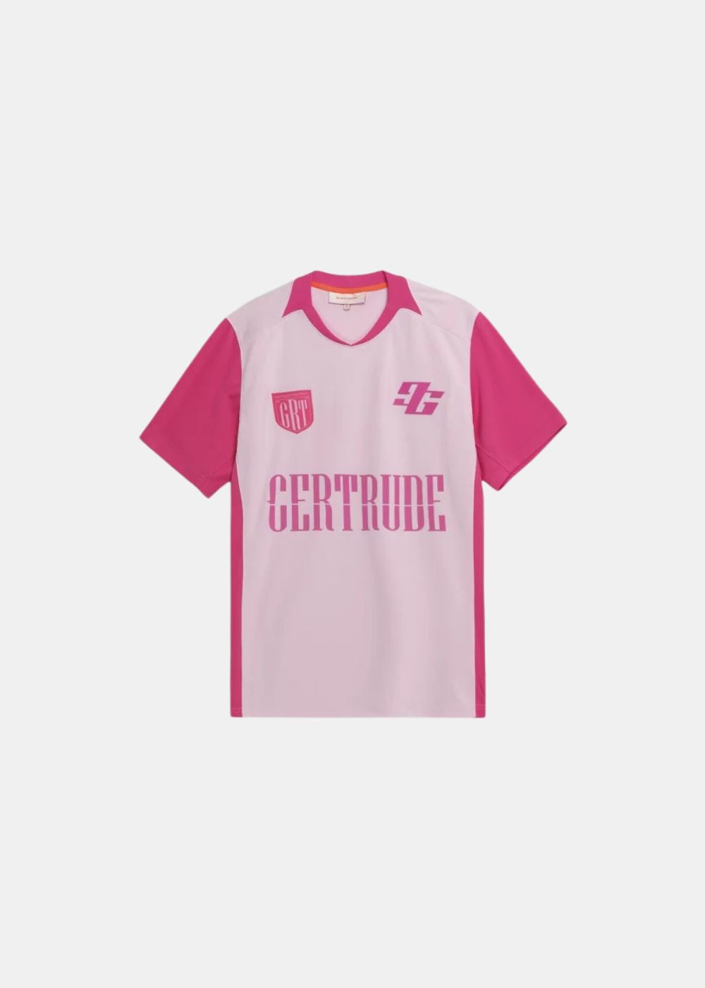 T-shirt Keyliane Col Contrasté - rose guimauve