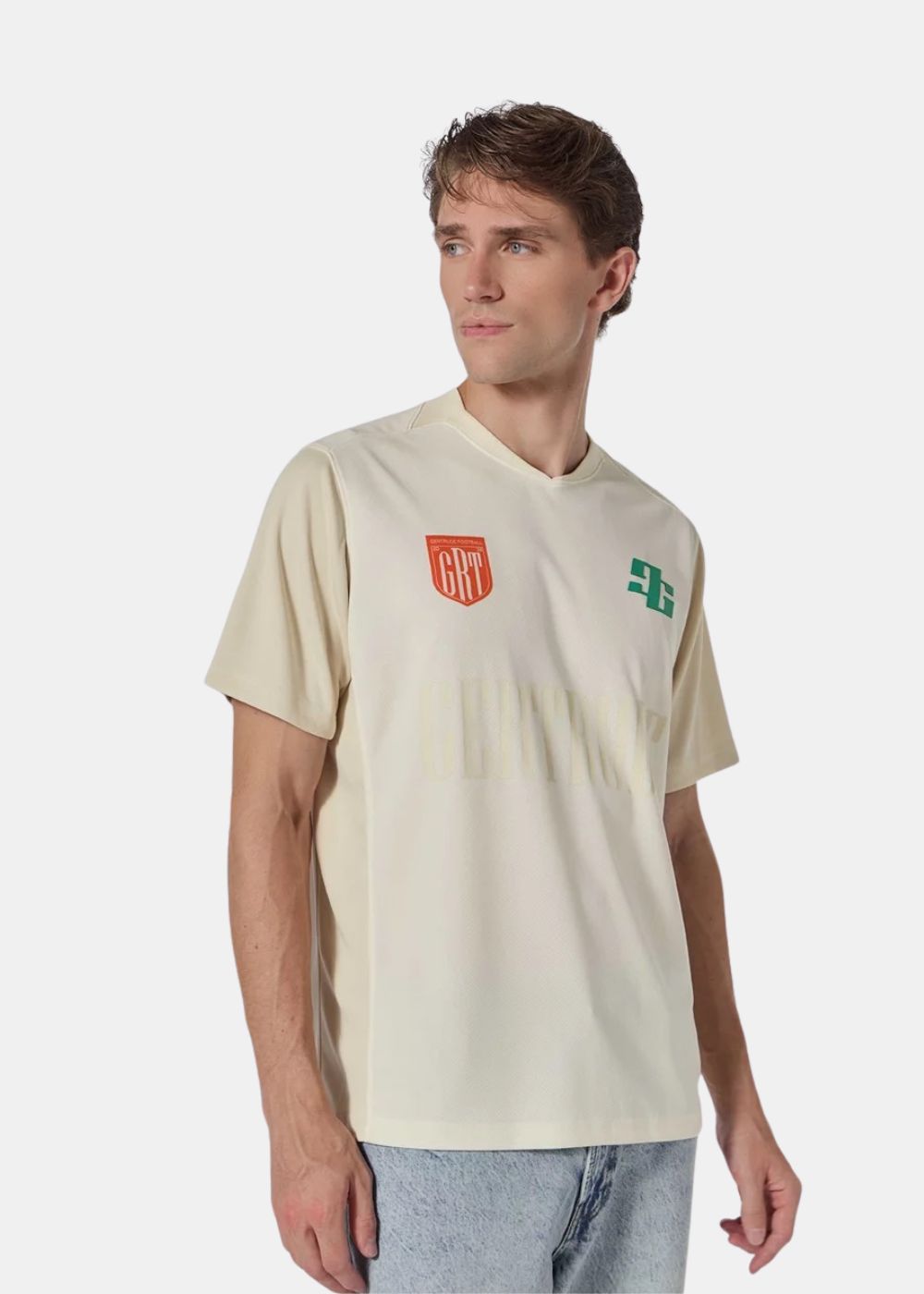 T-shirt Keyliane Col Contrasté - beige