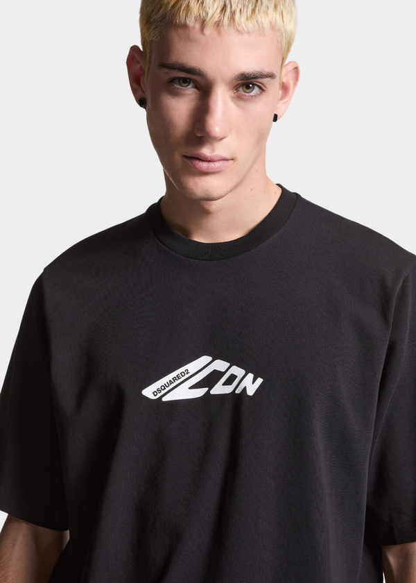 T-shirt icon - Loose Fit - noir