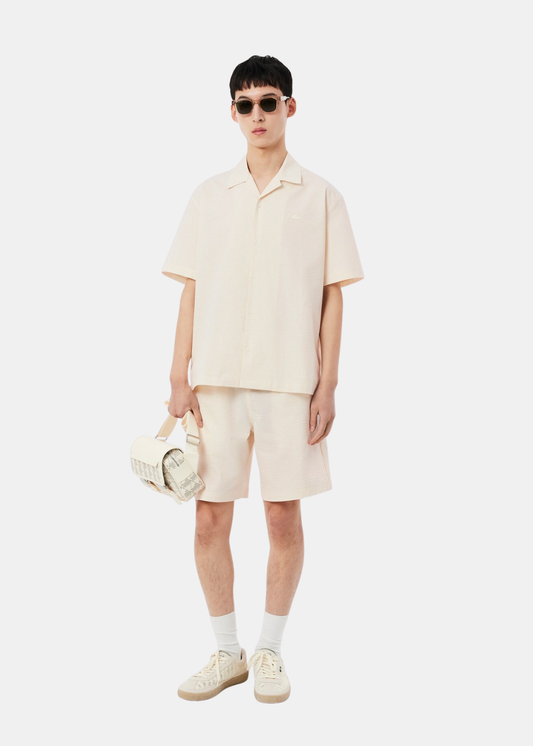 Chemise en seersucker - beige