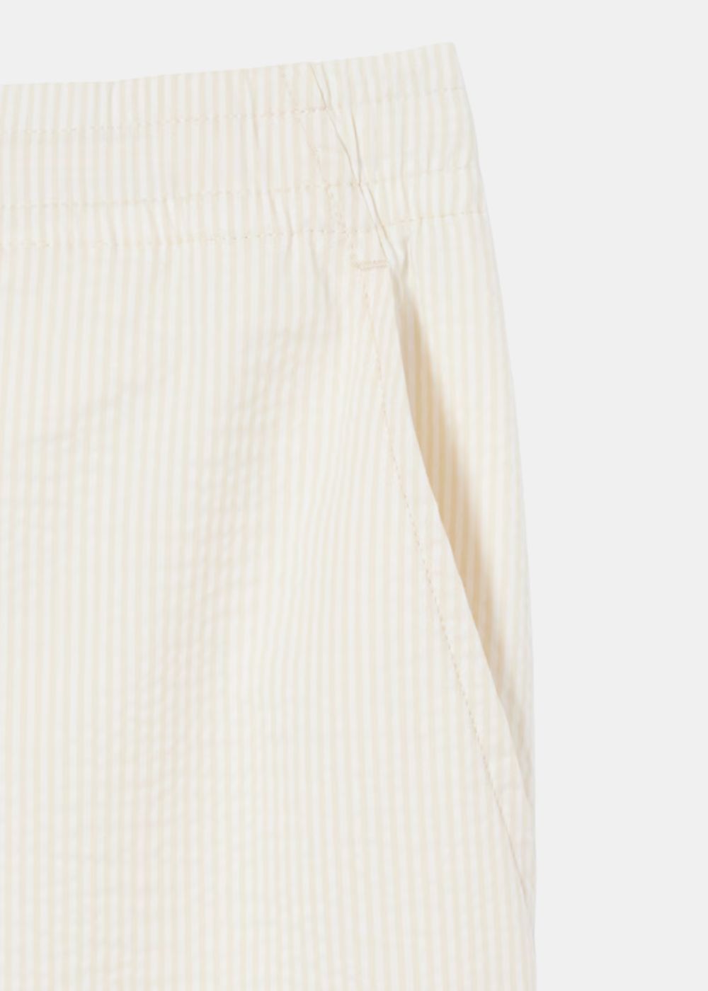 Short seersucker  - blanc