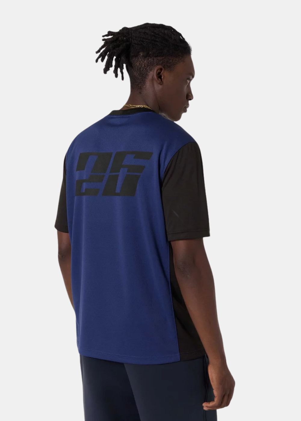 T-shirt Keyliane Col Contrasté - bleu