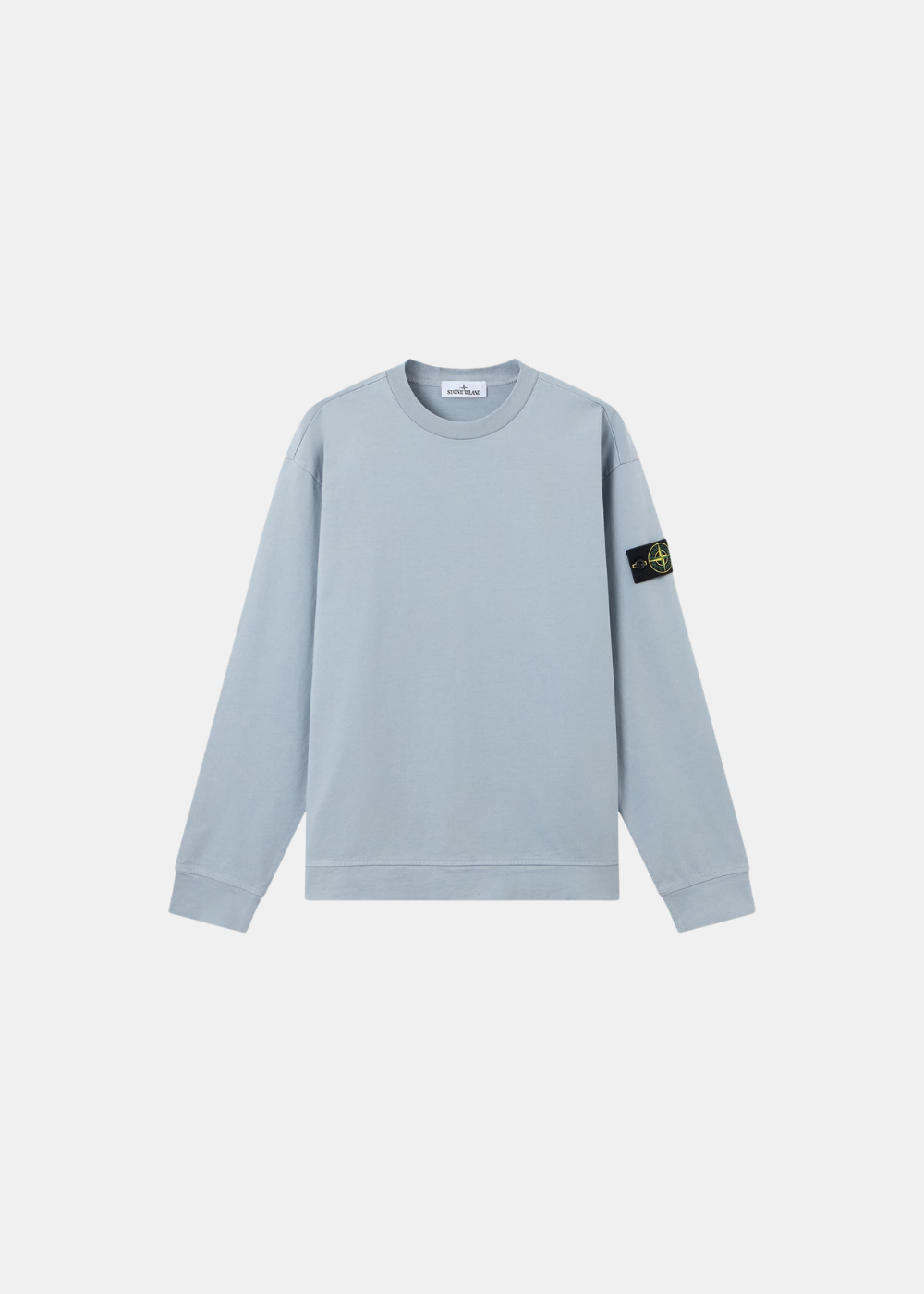 Sweat-shirt ras du cou avec patch -gris