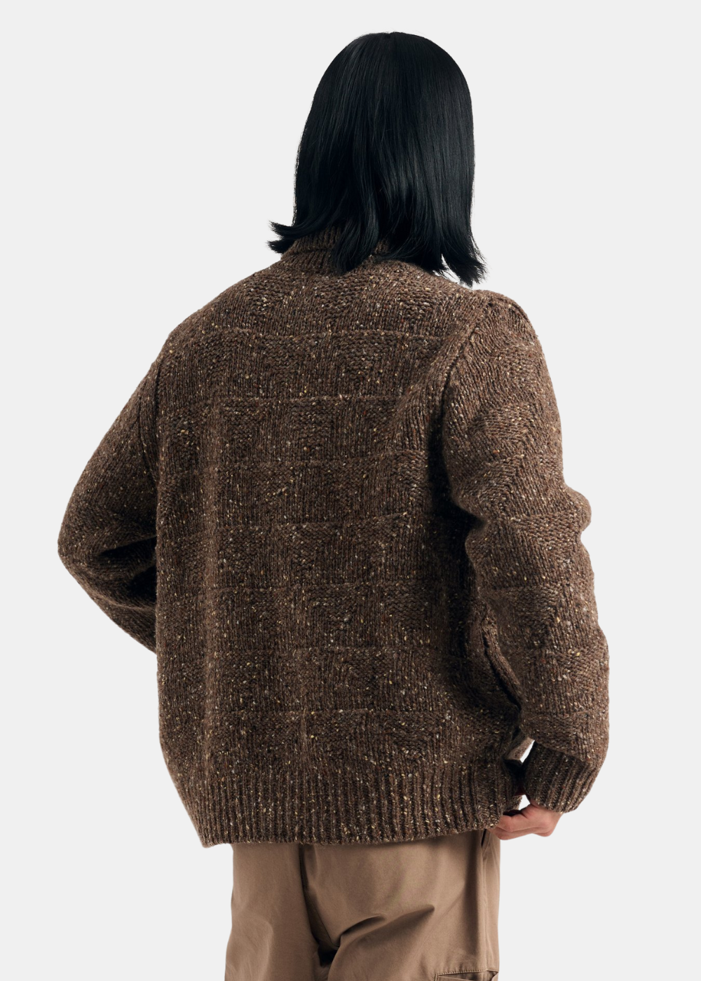 look urbain homme veste norse projects laine irlandaise de dos 