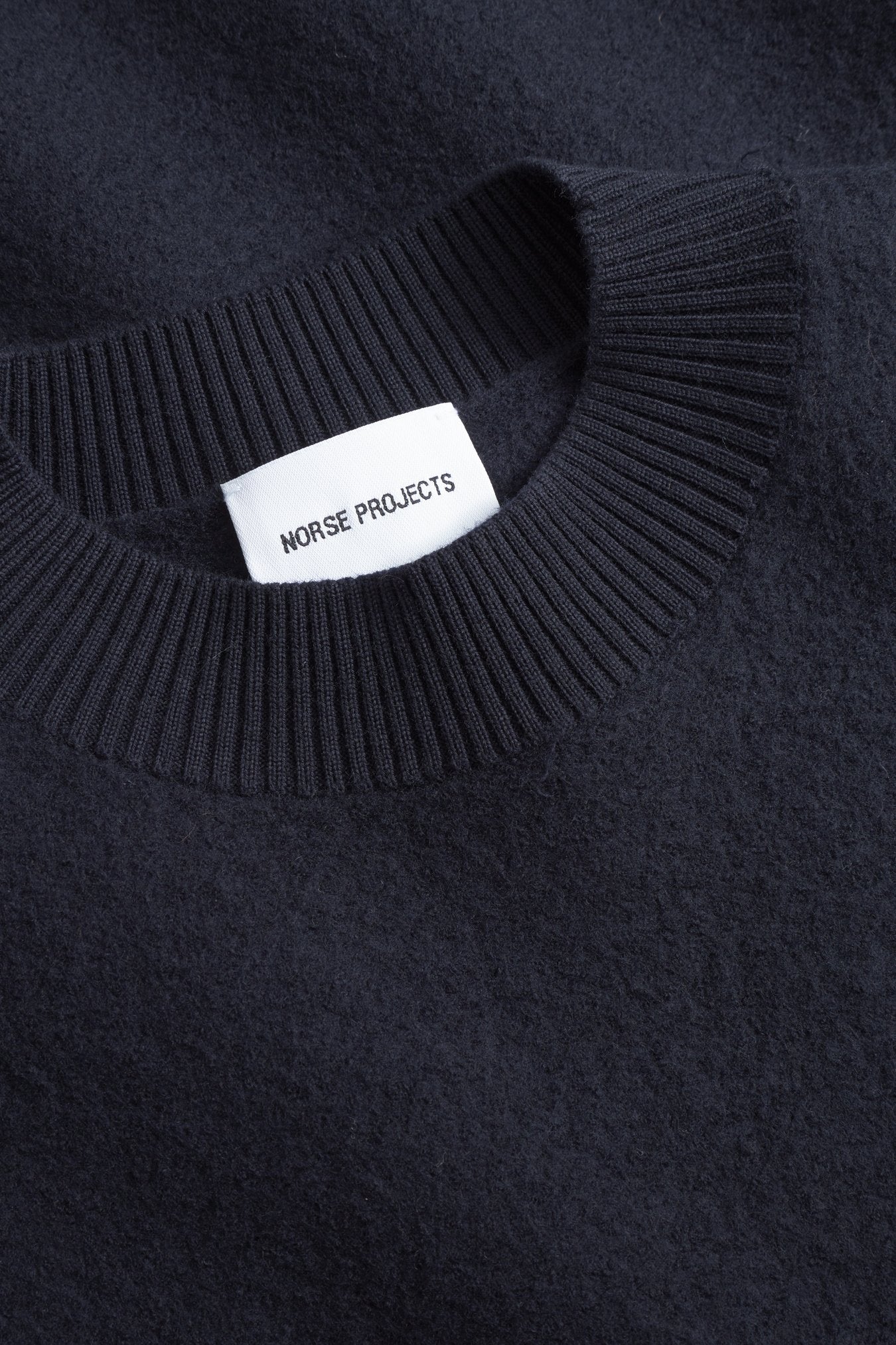 Pull Rom En Laine Bouillie - marine