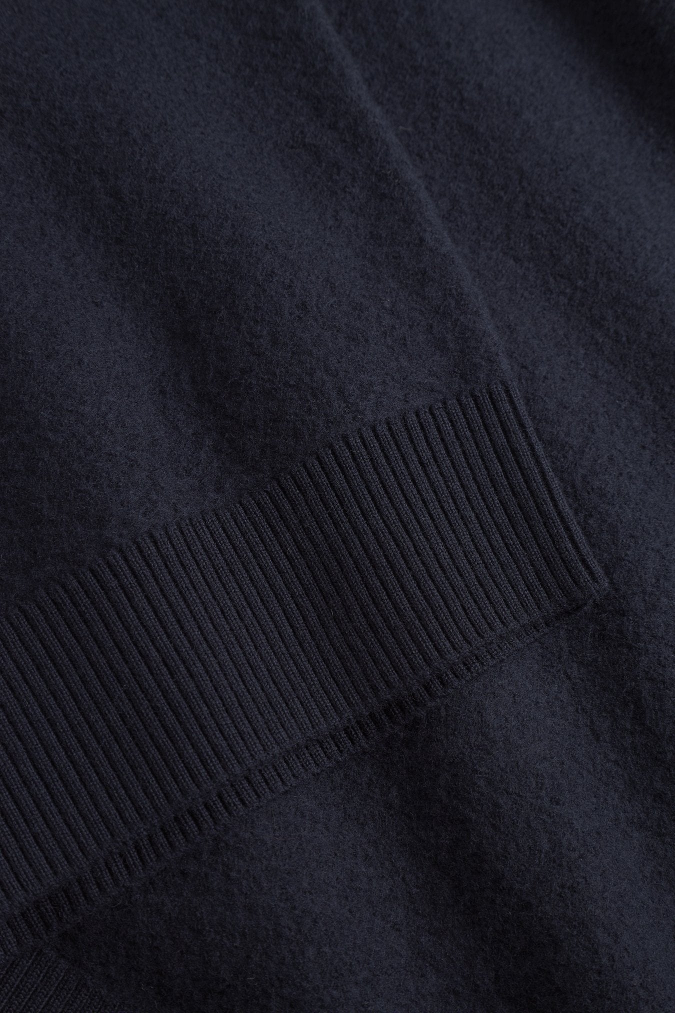Pull Rom En Laine Bouillie - marine