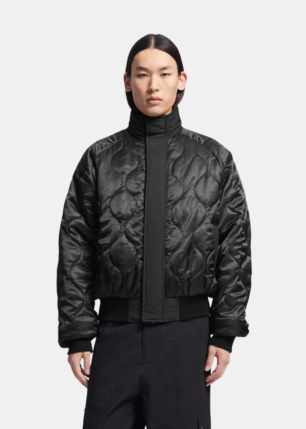 Bomber Réversible en Nylon Déperlant - Noir