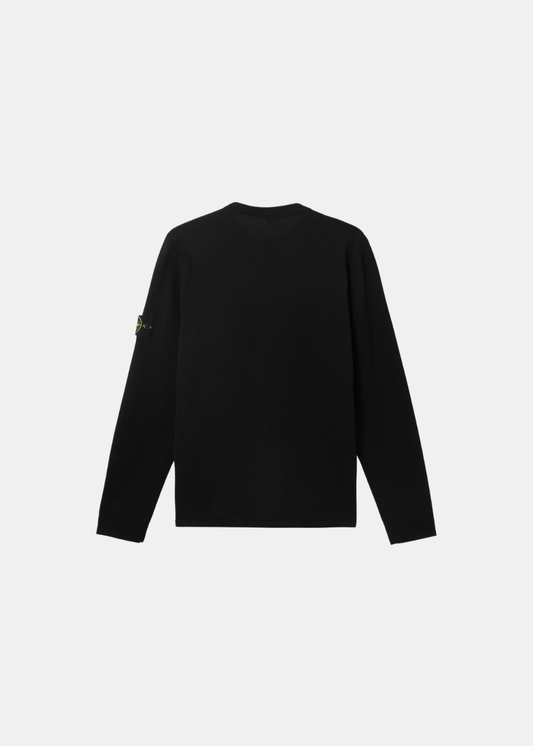 Pull Ras du Cou Effet Brut - noir