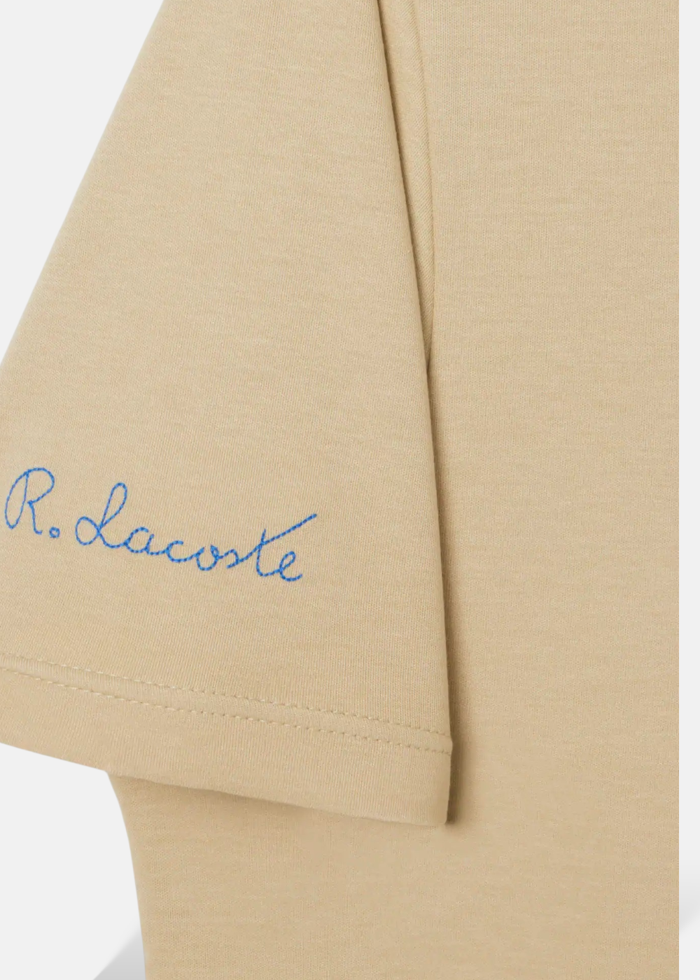 T-shirt signature René Lacoste -beige
