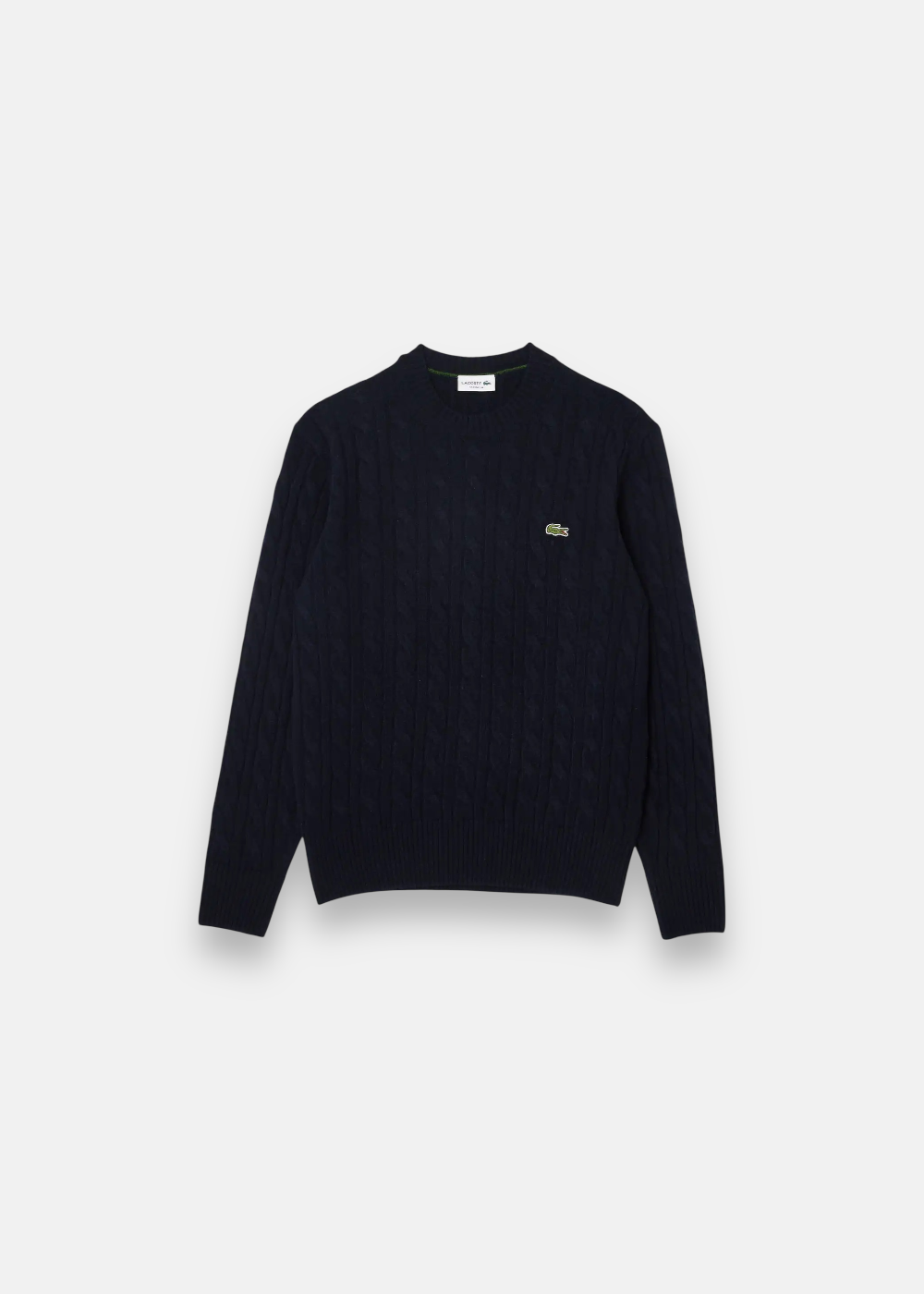 Pull en laine torsadé - marine