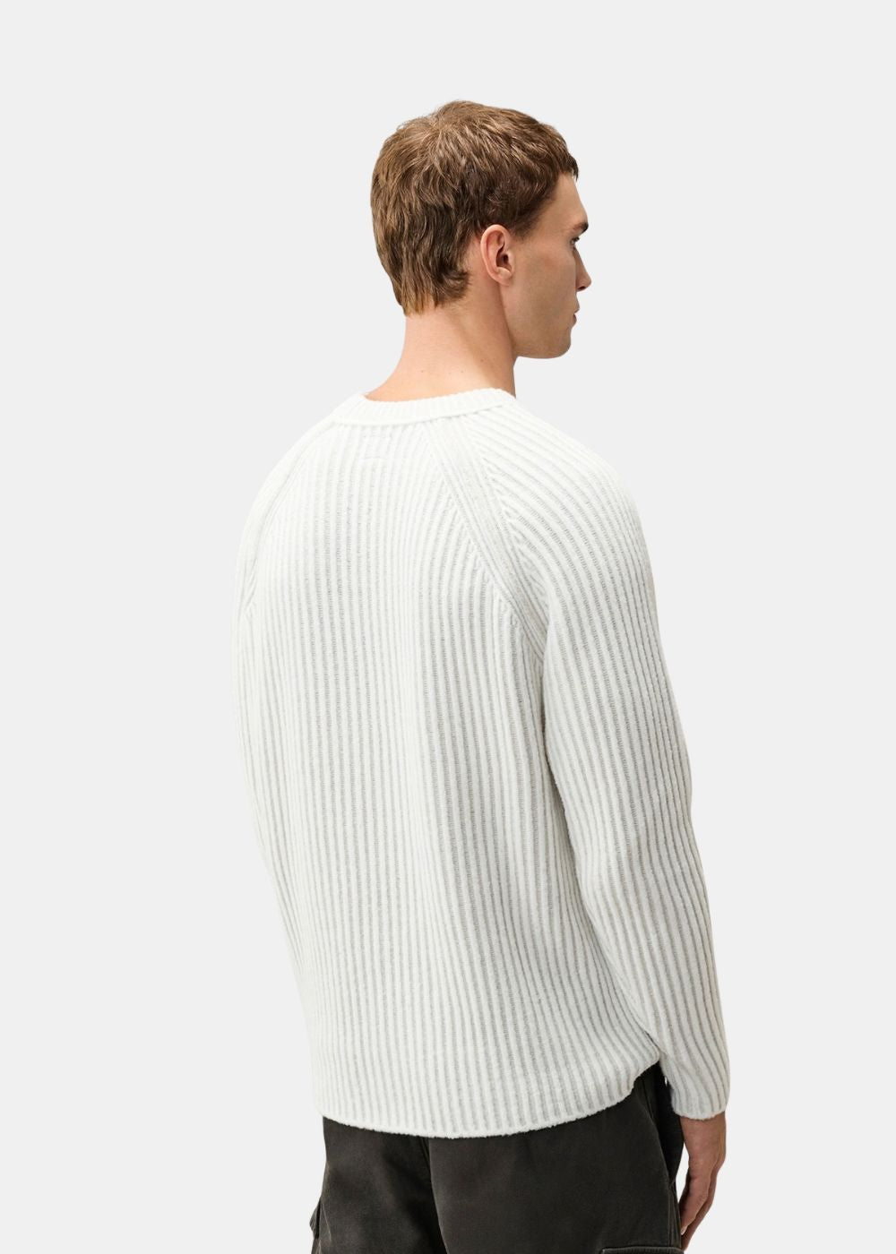 Pull en laine vanisé chenille - Blanc