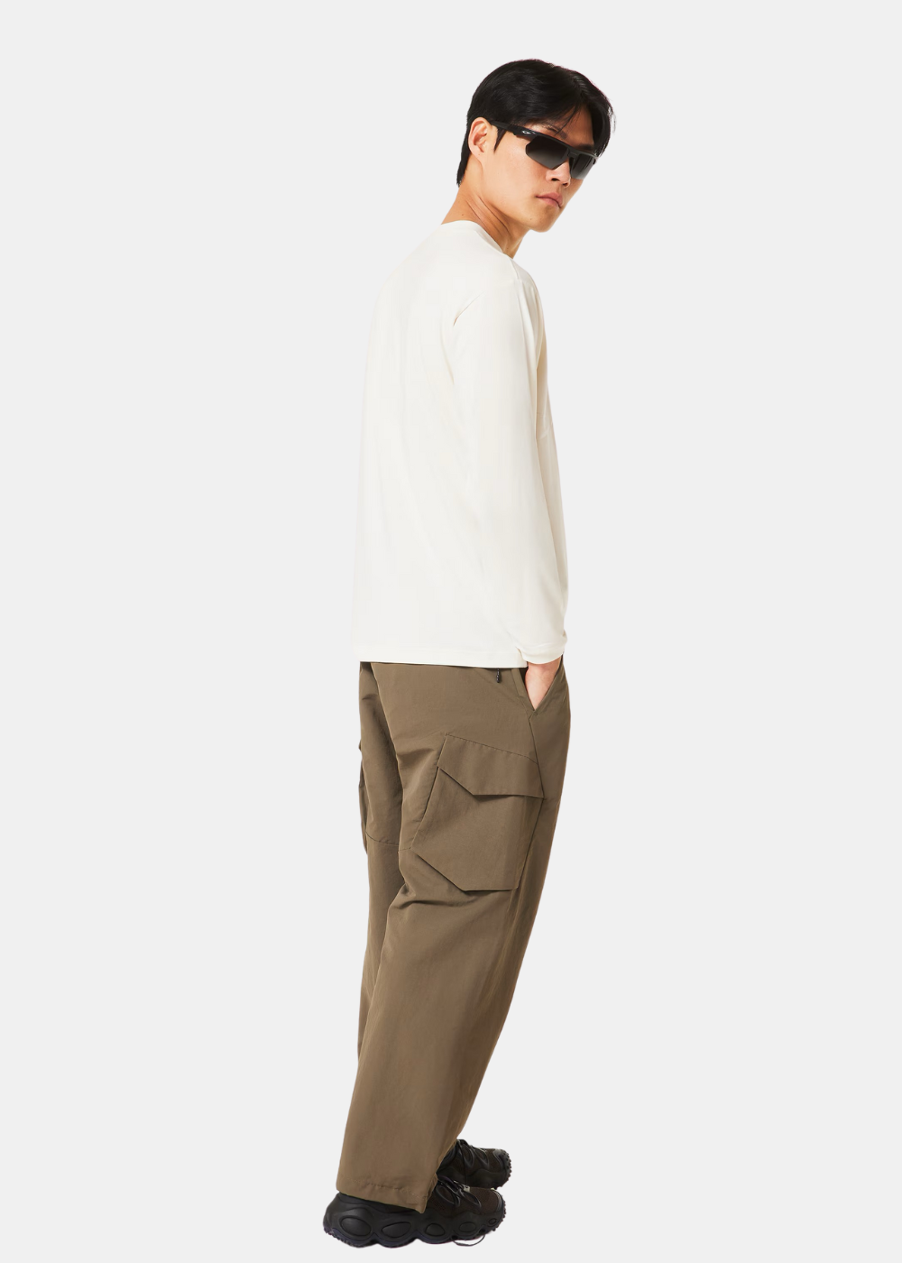 Pantalon cargo nylon New Retro Ny - kaki