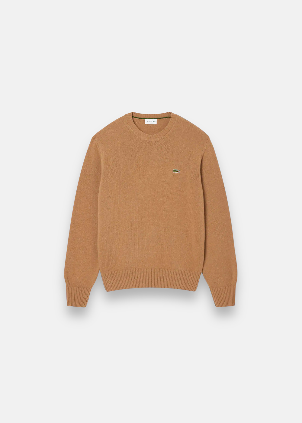 Pull en laine col rond - marron