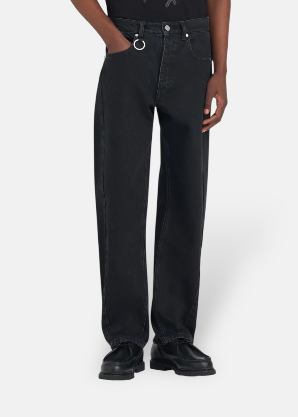 Jeans Loose Denim Ample  - noir