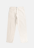 photo vue de face du jeans Atelier de nimes dn10 beige naturel. Coupe droite, taille haute, toile denim francaise.