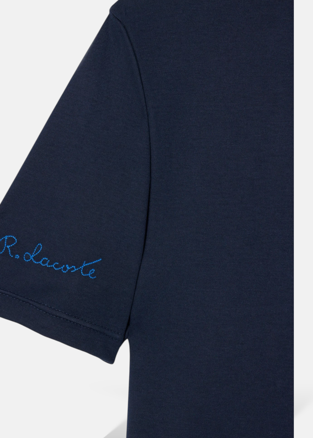 T-shirt signature René Lacoste - marine