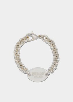 bracelet en metal avec son logo dsquared2 milano au centre